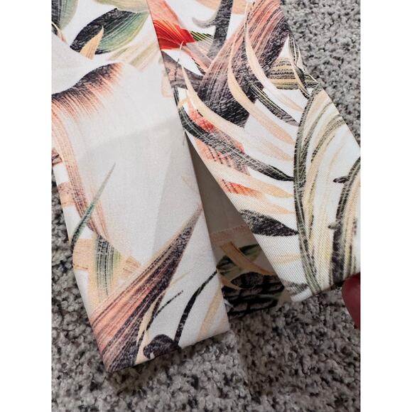 Joseph Ribkoff Tropical Birds Floral Pants Trousers Cropped With Ankle Slits, 4 - Picture 9 of 11